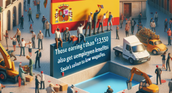 Spain’s Solution to Low Wages: Unemployment Benefits for Earners Below €1,350