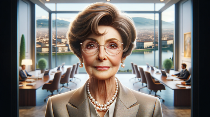 Massimiliana Landini Aleotti, the richest woman in Italy - An 80-year-old Italian billionaire heiress, owner of the pharmaceutical company Menarini based in Florence, Tuscany, Italy