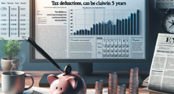 Tax deductions can be requested within 5 years